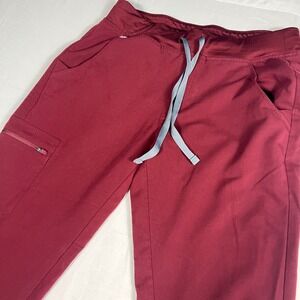 FIGS‎ Technical Collection Women Small Burgundy Jogger Scrub Pants W18SW2005